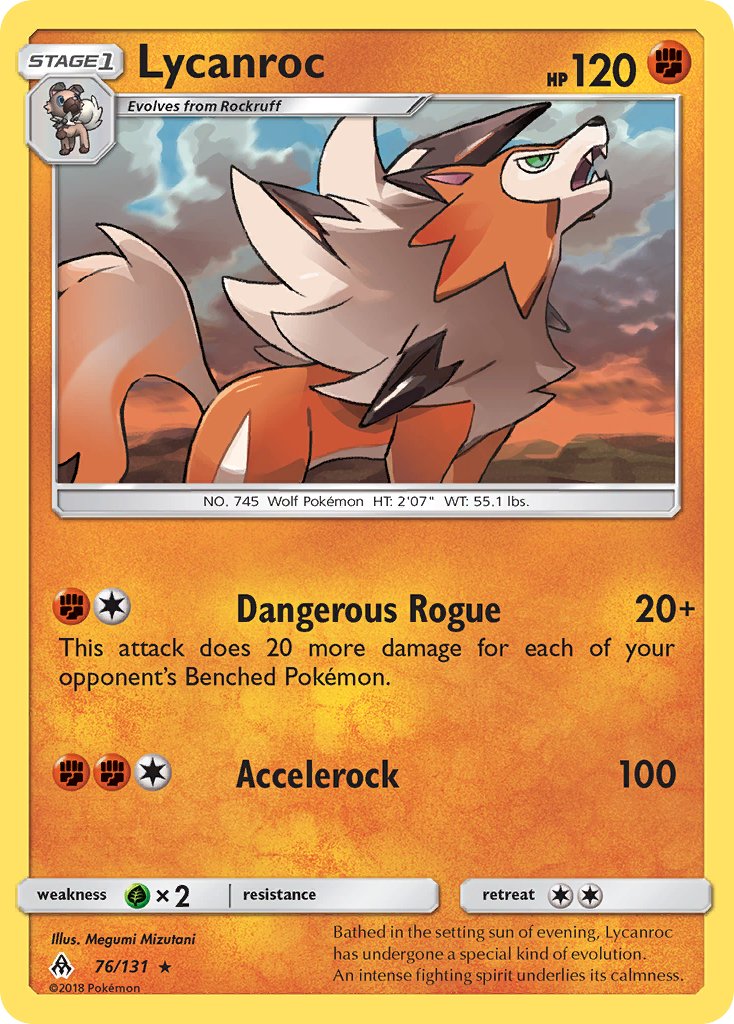 Lycanroc - 76 - Forbidden Light