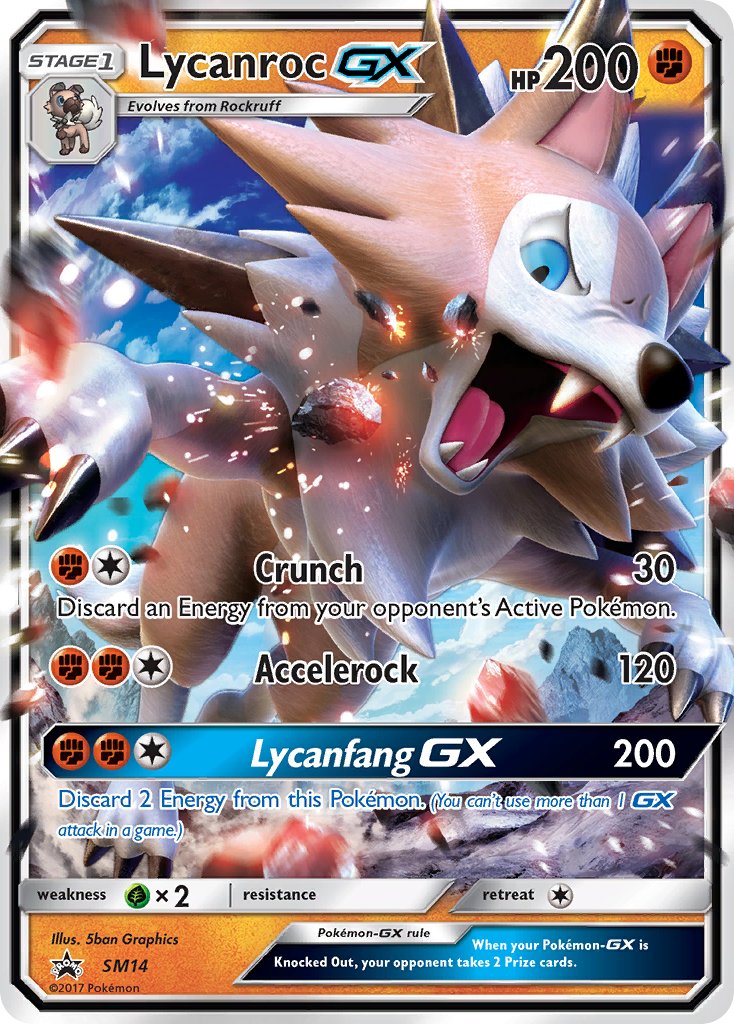 Lycanroc-GX - SM14 - Sun & Moon Promos