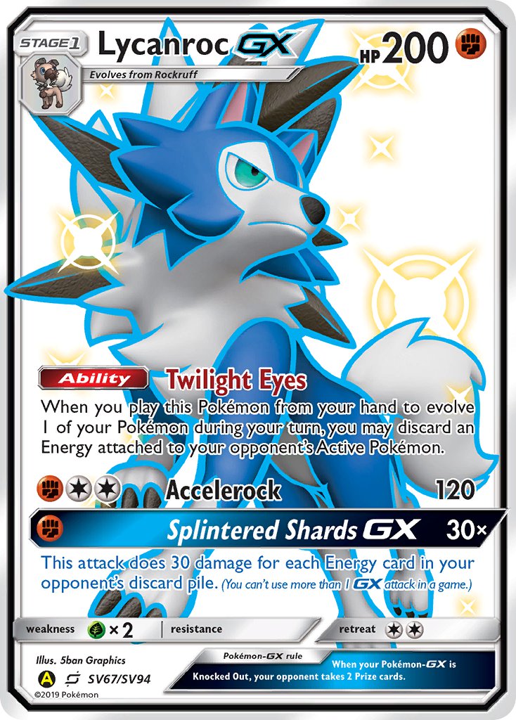 Lycanroc-GX - SV67 - Team Up