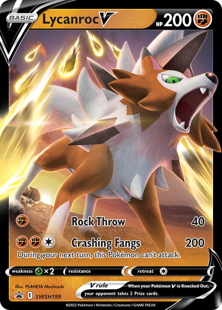 Lycanroc V - SWSH199 - Sword & Shield Promos