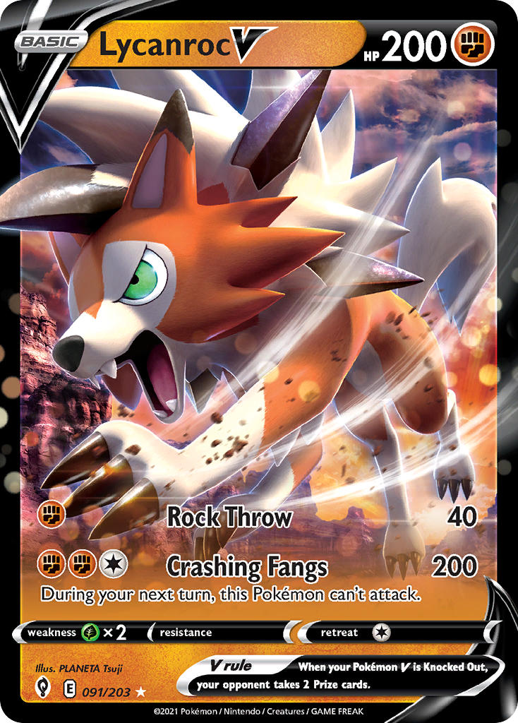 Lycanroc V - 91 - Evolving Skies