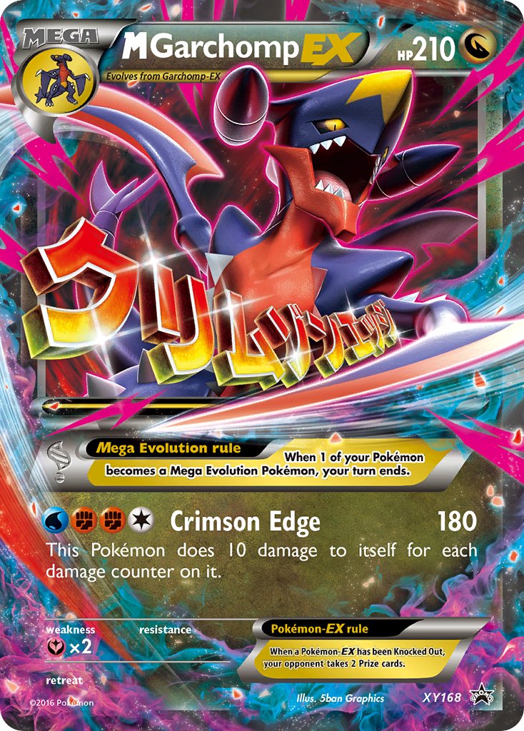 M Garchomp-EX - XY168 - XY Promos