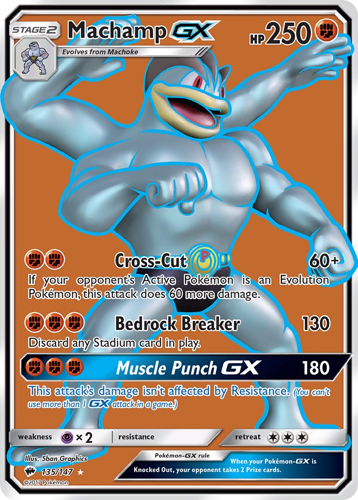 Machamp-GX - 135 - Burning Shadows