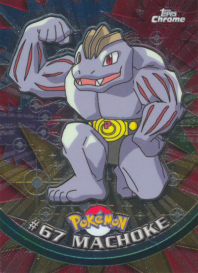 Machoke - 67 - Topps - Chrome series 1 - front