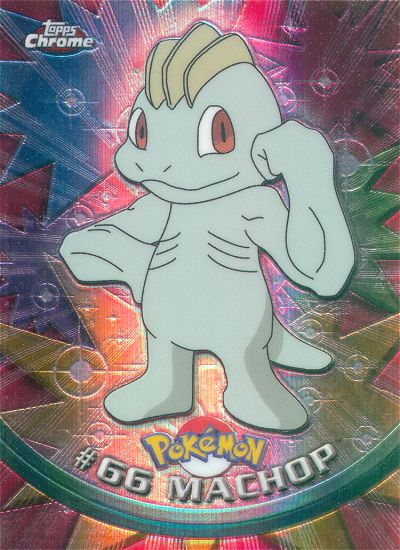 Machop - 66 - Topps - Chrome series 1 - front