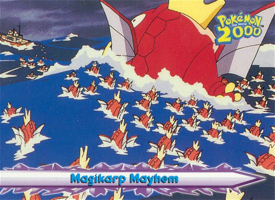 Magikarp Mayhem - 20 - Topps - Pokemon the Movie 2000 - front