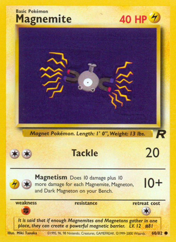 Magnemite Team Rocket unlimited