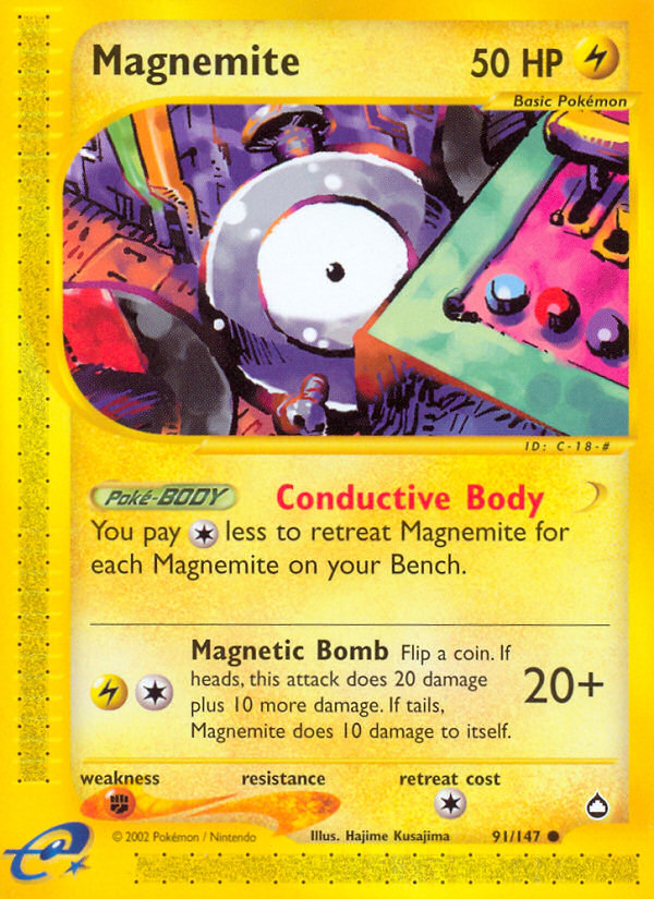 Magnemite - 91/147 - Aquapolis