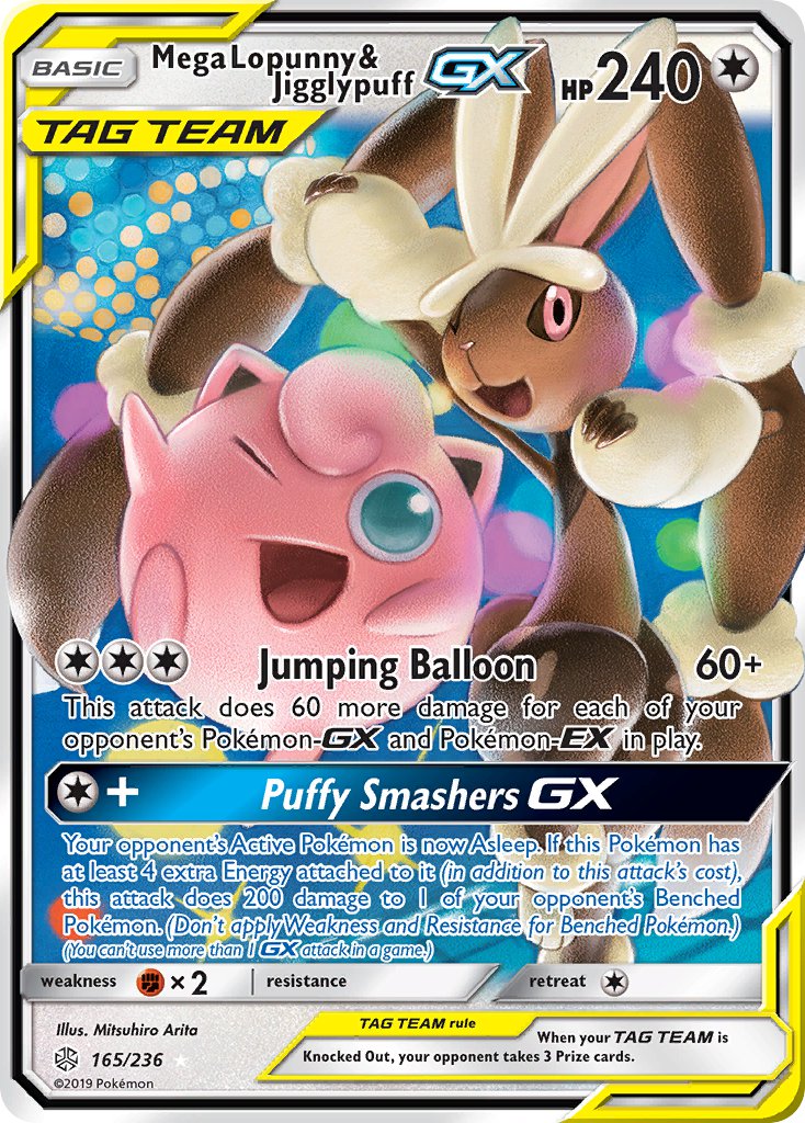 Mega Lopunny & Jigglypuff-GX - 165 - Cosmic Eclipse