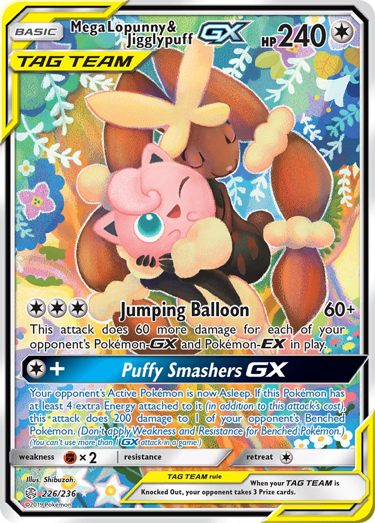 Mega Lopunny & Jigglypuff-GX - 226 - Cosmic Eclipse