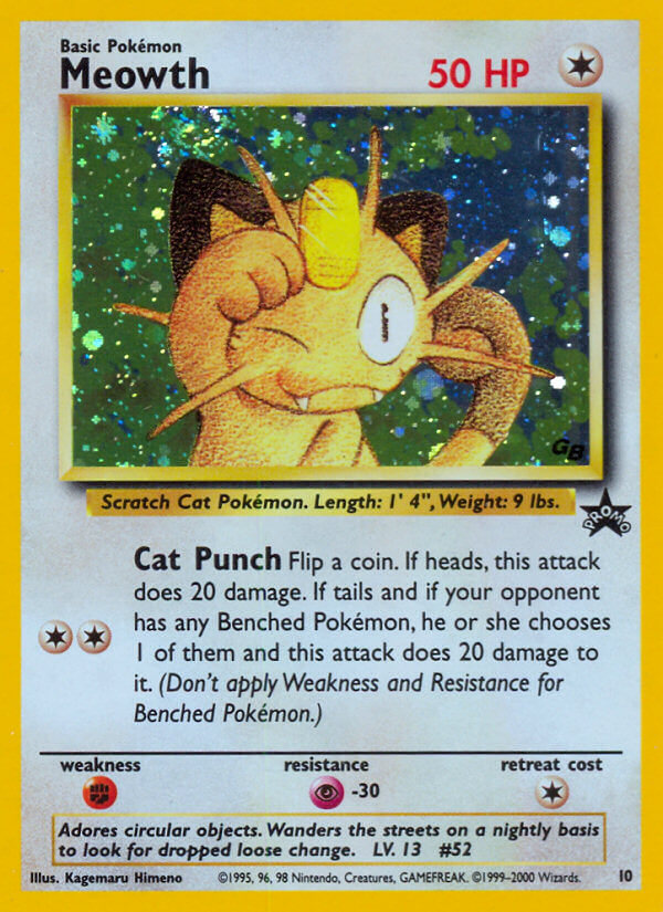 Meowth - 10 - Wizards Black Star Promos