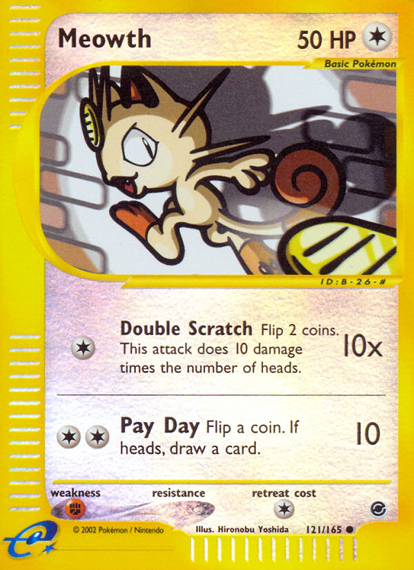 Meowth - Expedition Base set - Reverse Holo