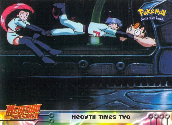 Meowth Times Two - 23 - Topps - Pokemon the first movie - front