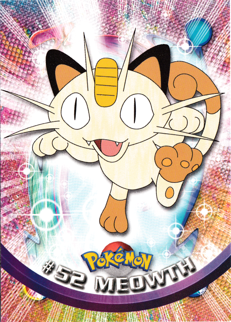 Meowth - 52 - Topps - Series 1 - front