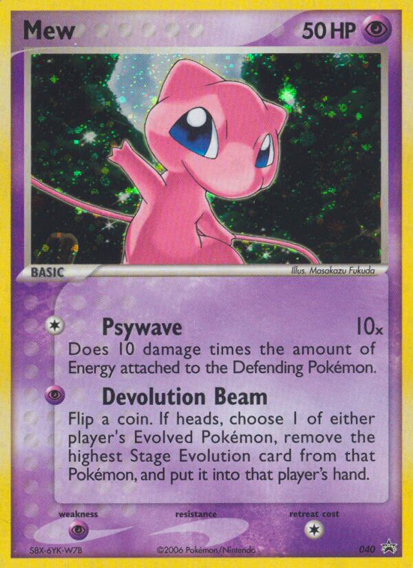 I believe Mew cards will go up in value over time and be sought
