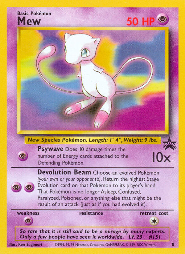 Mew - 8 - Wizards Black Star Promos