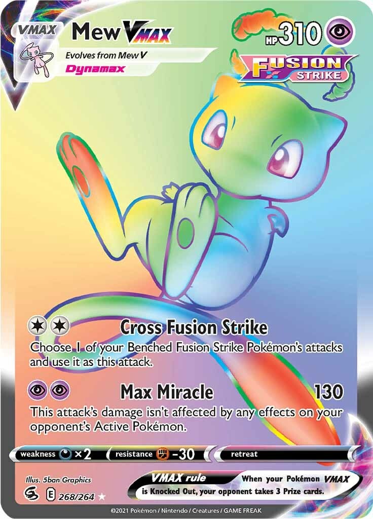 Mew VMAX (Secret) - 268 - Fusion Strike