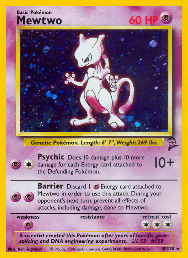 Mewtwo-10-Base Set 2