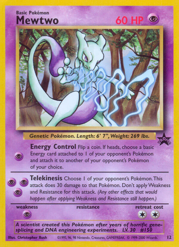 Mewtwo - 12 - Wizards Black Star Promos