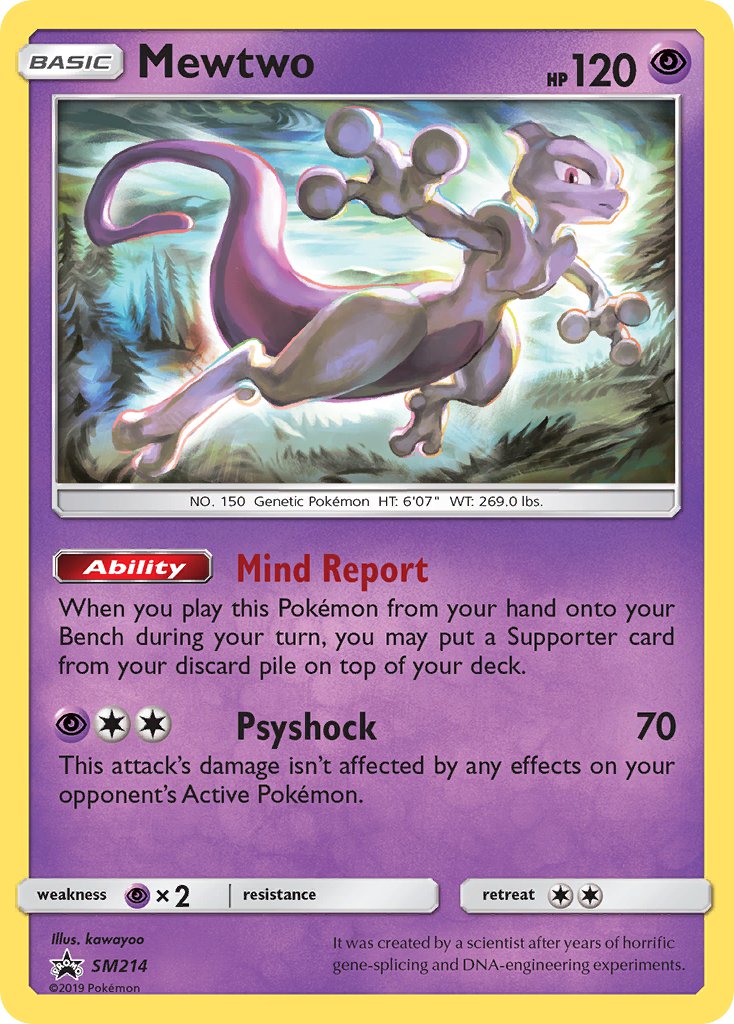 Mewtwo - SM214 - Sun & Moon Promos