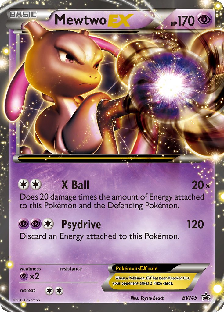 Mewtwo-EX - BW45 - Black & White Promos