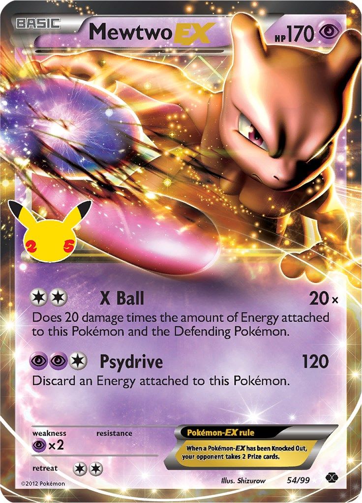 Mewtwo EX - 54 - Celebrations - Classic Collection