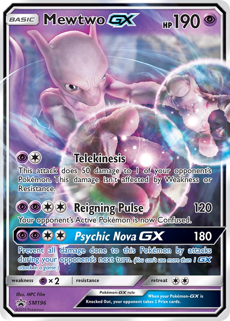 Mewtwo-GX - SM196 - Sun & Moon Promos