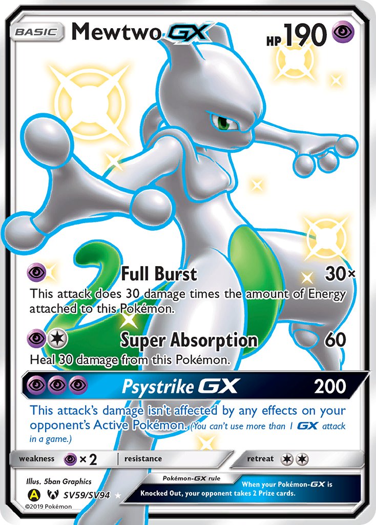 Mewtwo-GX - SV59 - Shining Legends