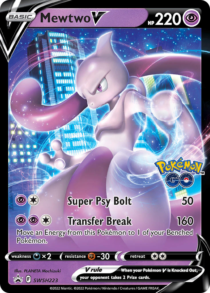 Mewtwo V - SWSH223 - Sword & Shield Promos