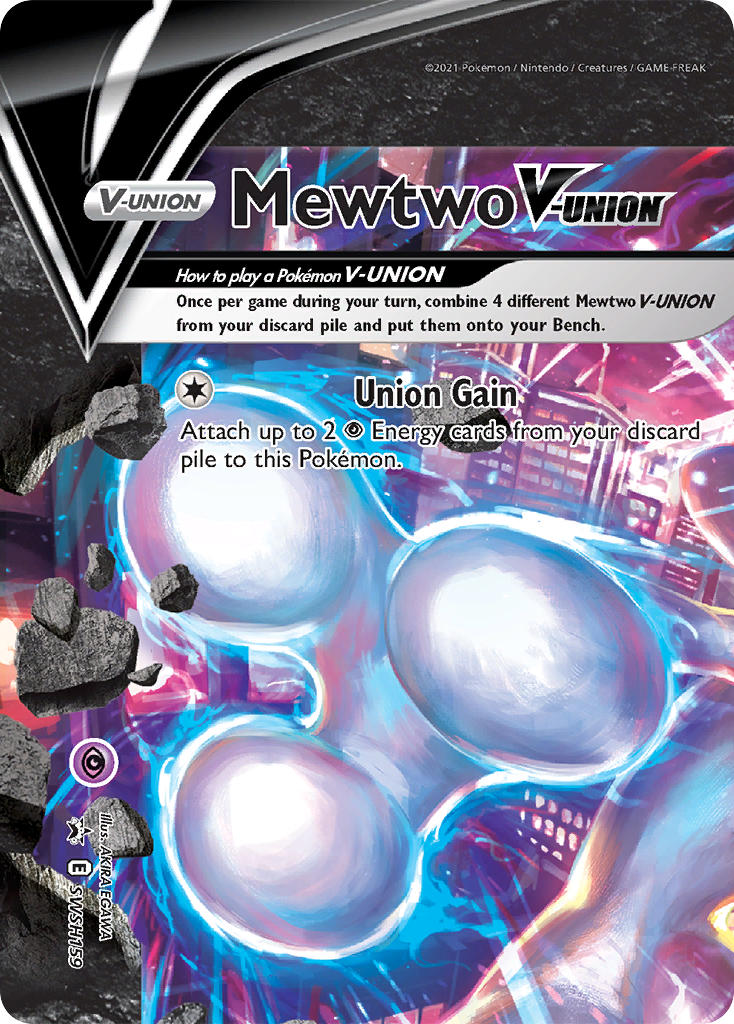 Mewtwo V-UNION - SWSH159 - Sword & Shield Promos