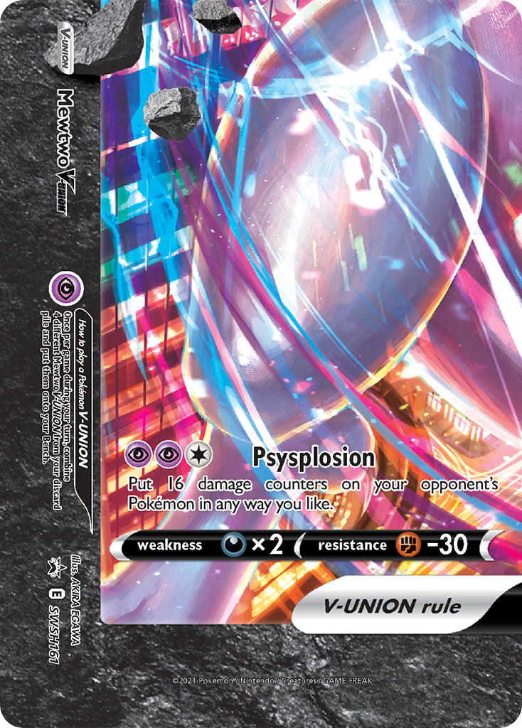 Mewtwo V-UNION - SWSH161 - Sword & Shield Promos