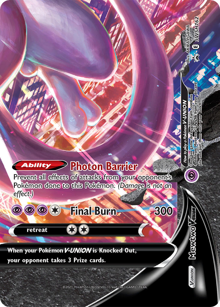 Mewtwo V-UNION - SWSH162 - Sword & Shield Promos