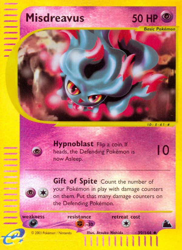 Misdreavus - 39/144 - Reverse holo - Skyridge