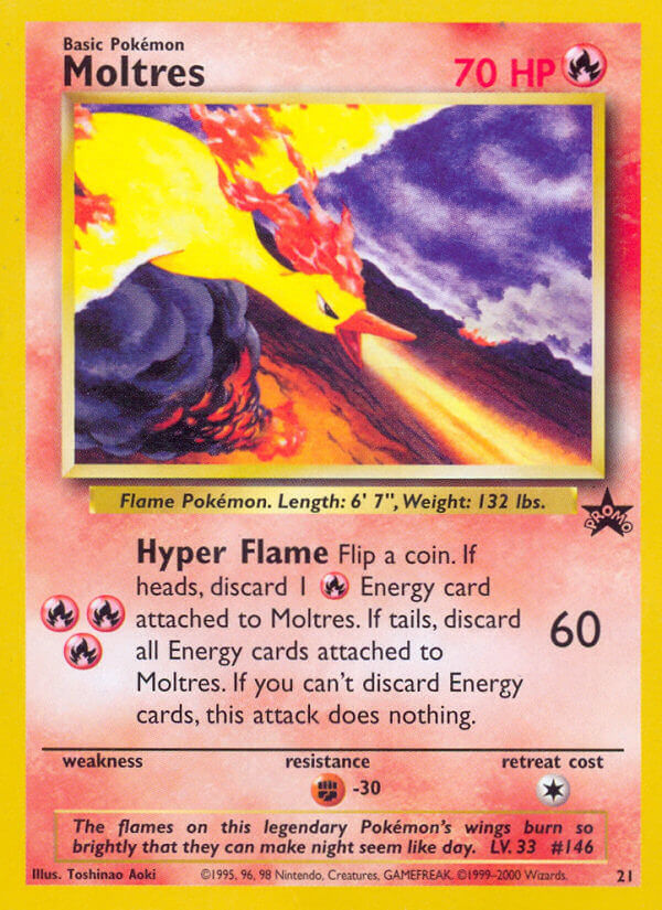 Moltres - 21 - Wizards Black Star Promos