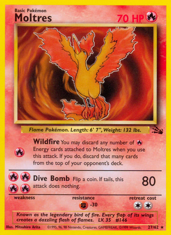 Moltres Fossil set unlimited