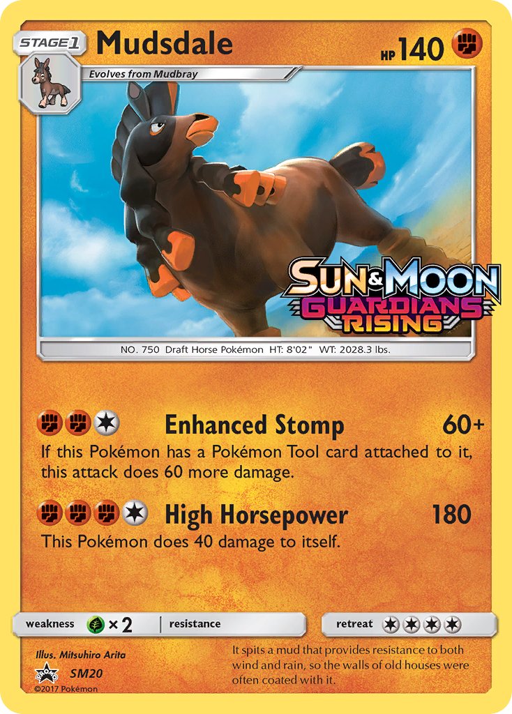 Mudsdale - SM20 - Sun & Moon Promos