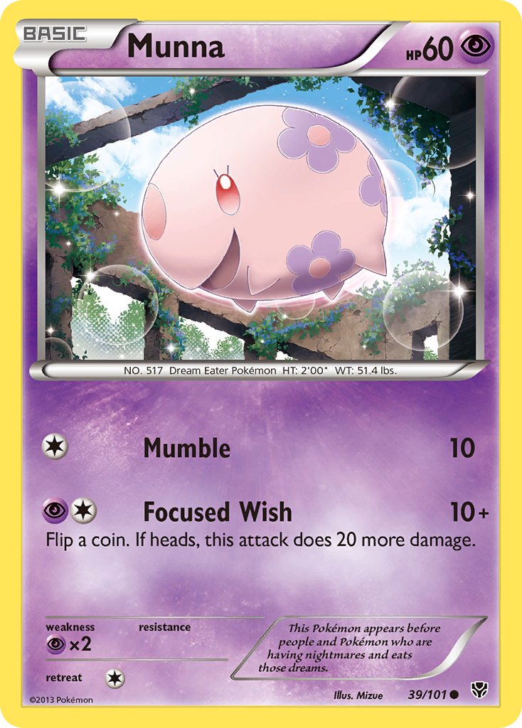 Check the actual price of your Munna 39/101 Pokemon card