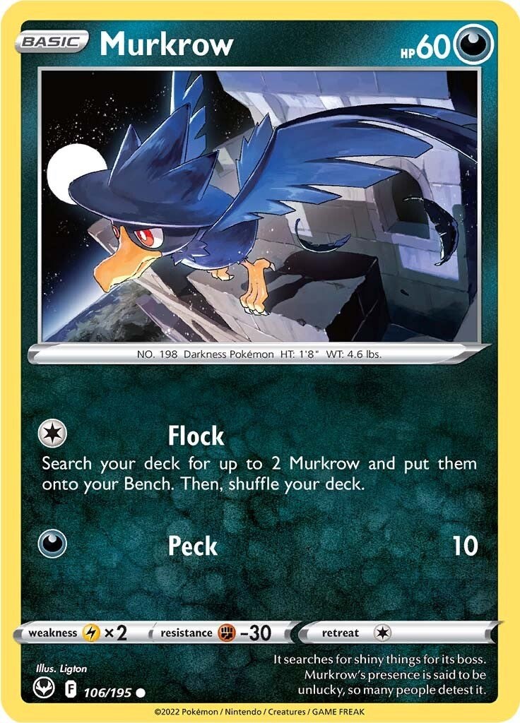 Murkrow - 106 - Silver Tempest