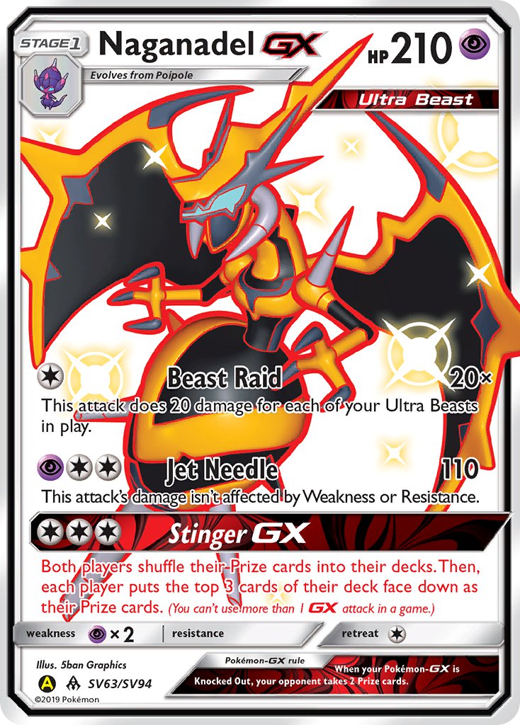 Naganadel-GX - SV63 - Forbidden Light