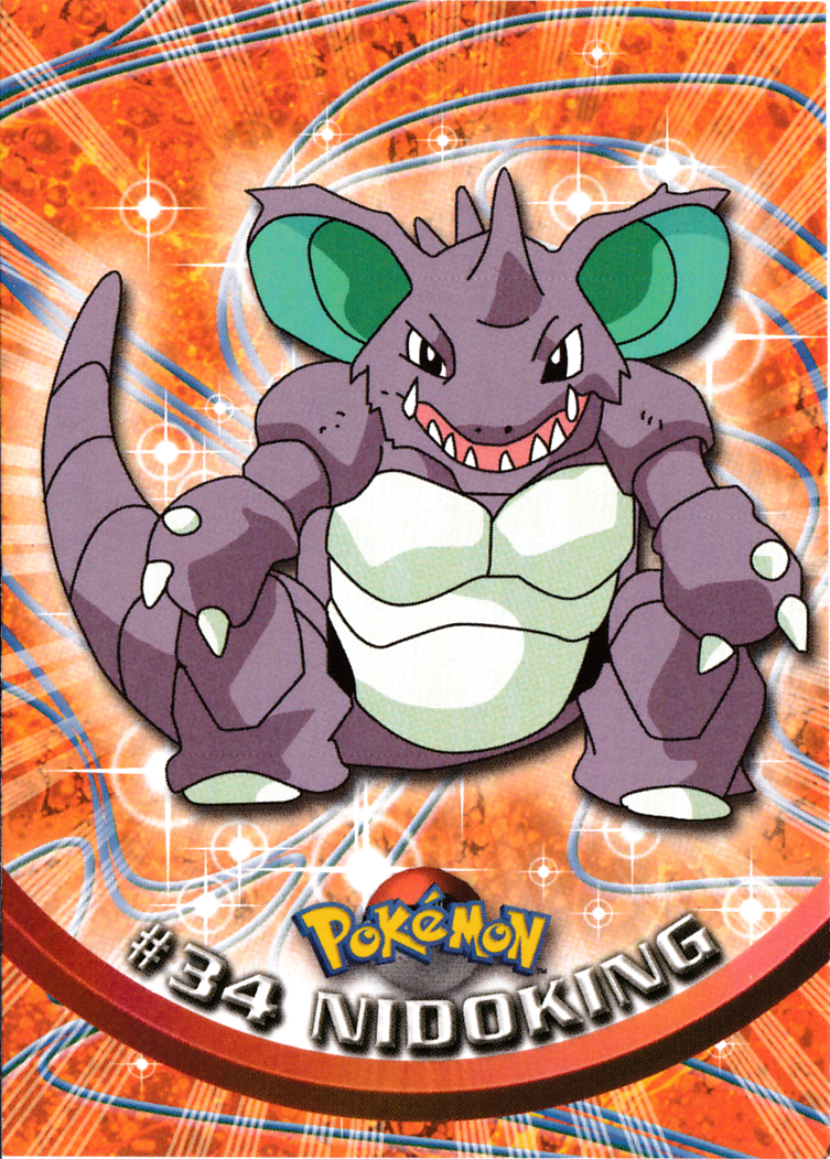 Nidoking - 34 - Topps - Series 1 - front