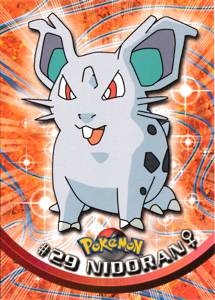 Nidoran♀ - 29 - Topps - Series 1 - front