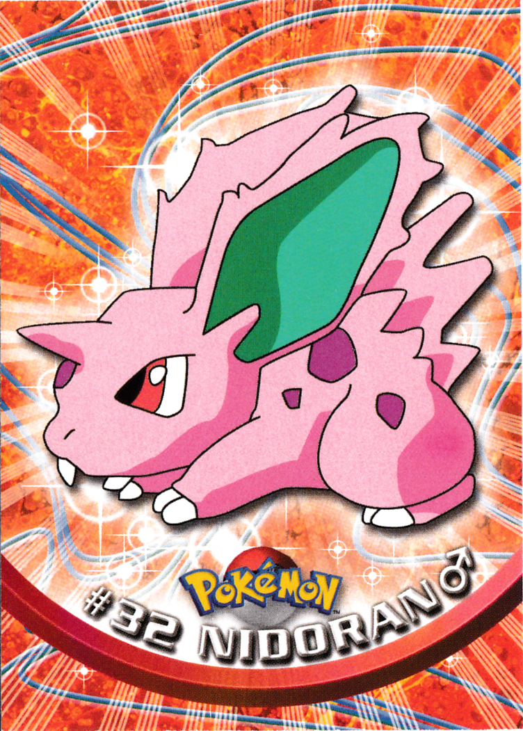 Nidoran♂ - 32 - Topps - Series 1 - front