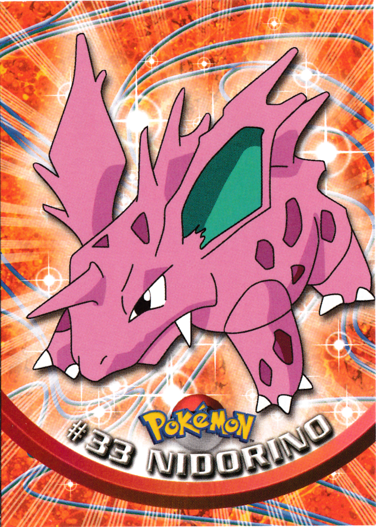 Nidorino - 33 - Topps - Series 1 - front