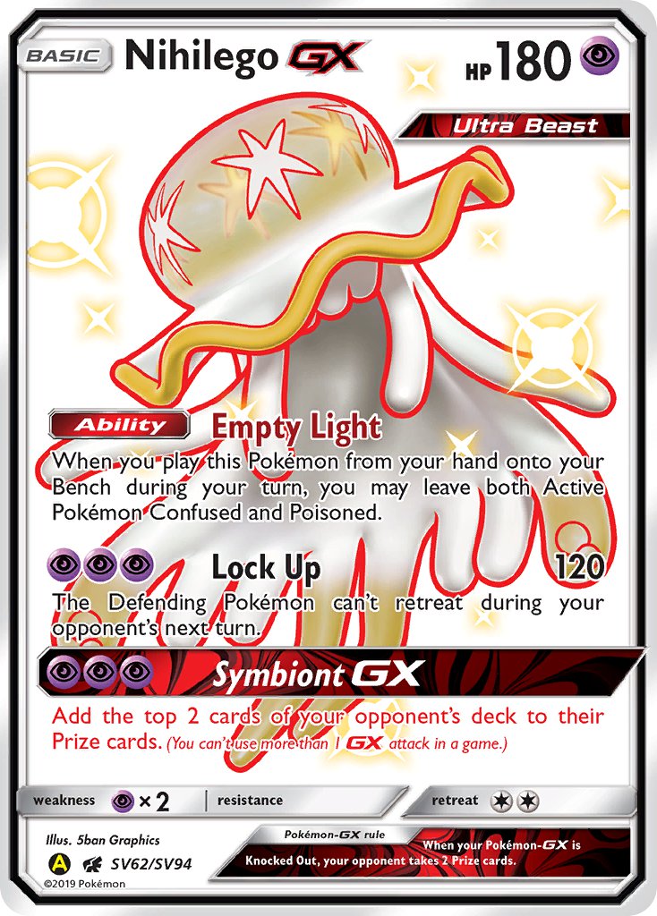 Nihilego-GX - SV62 - Crimson Invasion