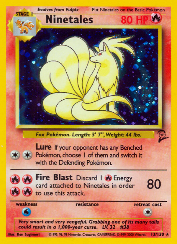 Ninetales-13-Base Set 2