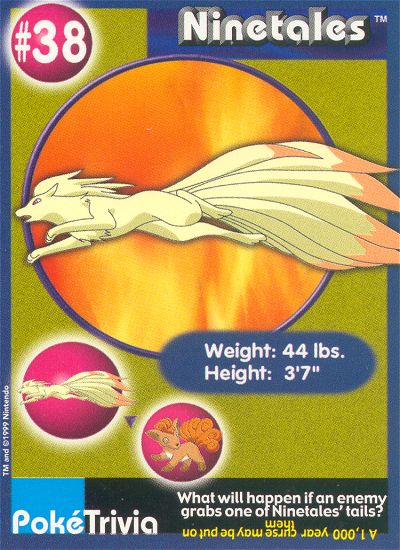 Ninetales - 38 - Burger King  - front