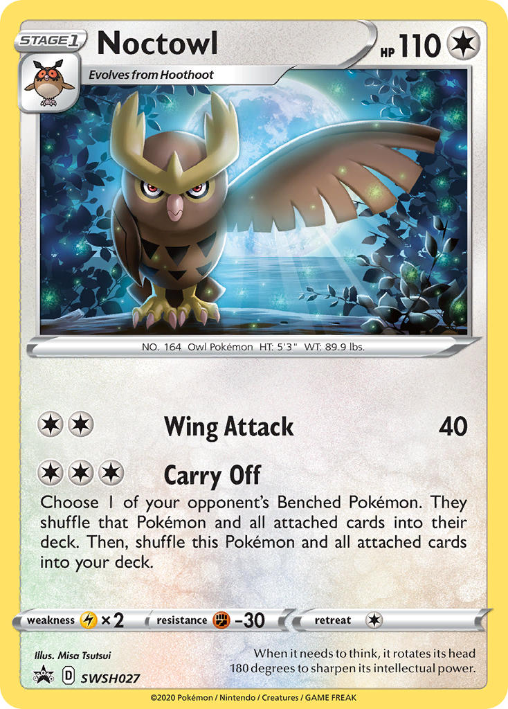 Noctowl - SWSH027 - Sword & Shield Promos