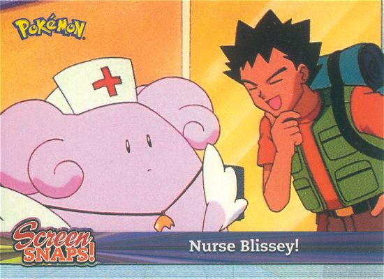 Nurse Blissey! - snap25 - Topps - Johto series - front