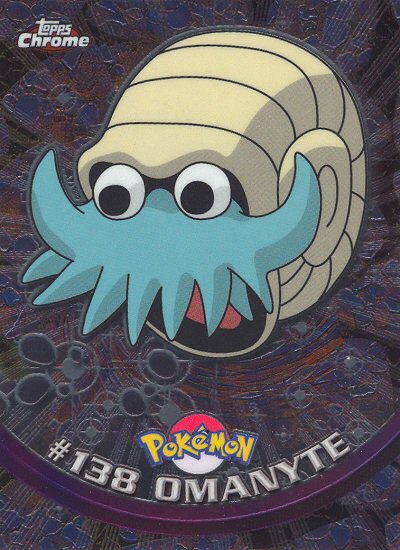 Omanyte - 138 - Topps - Chrome series 2 - front