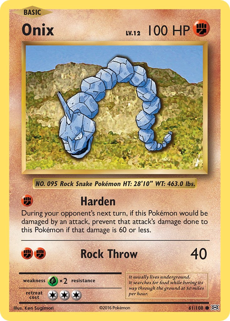 Check the actual price of your Onix Topps Pokemon card on